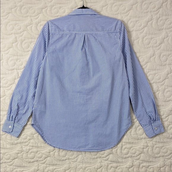 Old Navy The Classic Shirt Blue and White Casual Button Down Cotton Size Medium - Picture 7 of 8